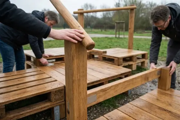 Design de Acabamentos Naturais para Proteger Jogos de Paletes contra Sol e Chuva em Ambientes Externos